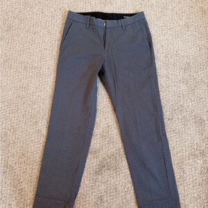 Bonobos Men's Charcoal Checkered Dress Pants